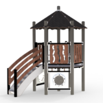 Villmark lekehus med stor sklie