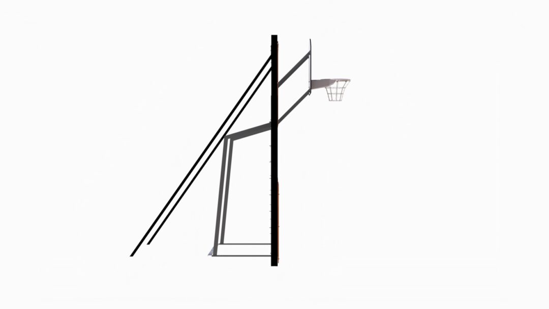Fotballmål, håndballmål og basketkurv (3x2m)