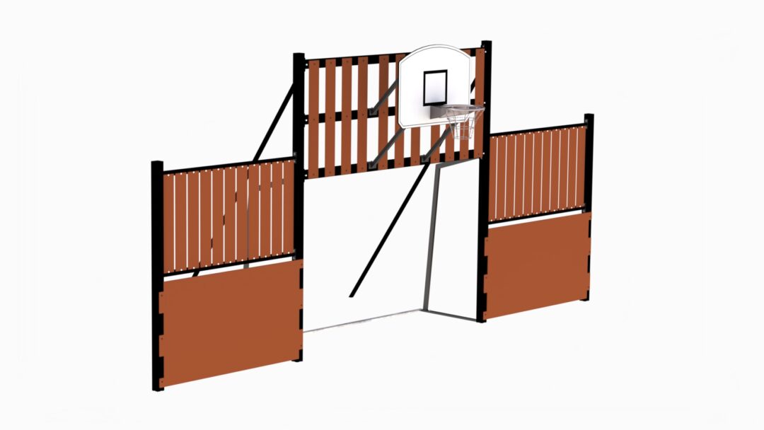 Fotballmål, håndballmål og basketkurv (3x2m)