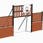 Fotballmål, håndballmål og basketkurv (3x2m)