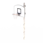 Basketballstativ med kurv frittstående, regulerbar