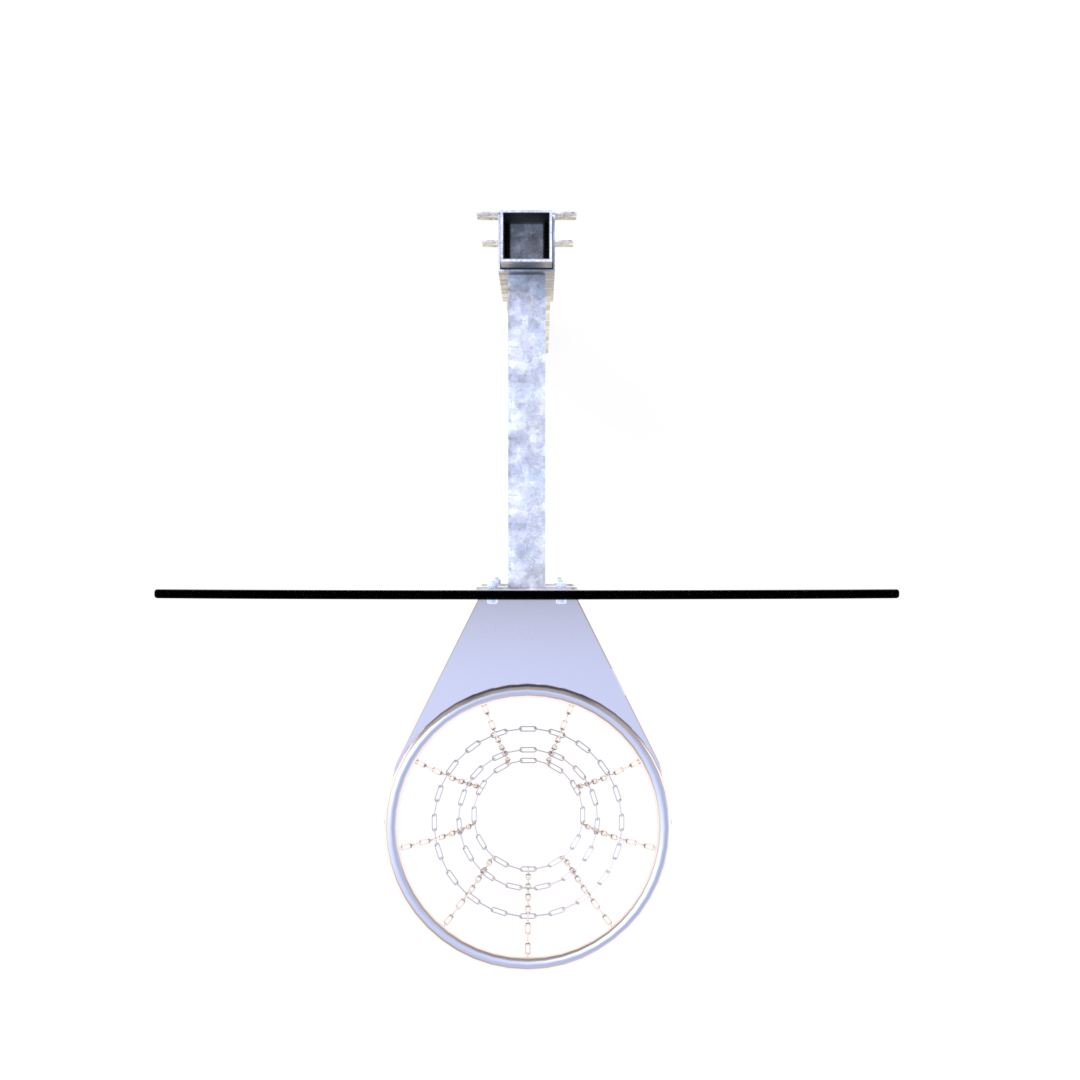 Basketballstativ med kurv frittstående, regulerbar