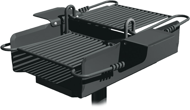 C 36 SS B2 Grill Dobbel grill 50 cm med trinnløs og justerbar grillrist
