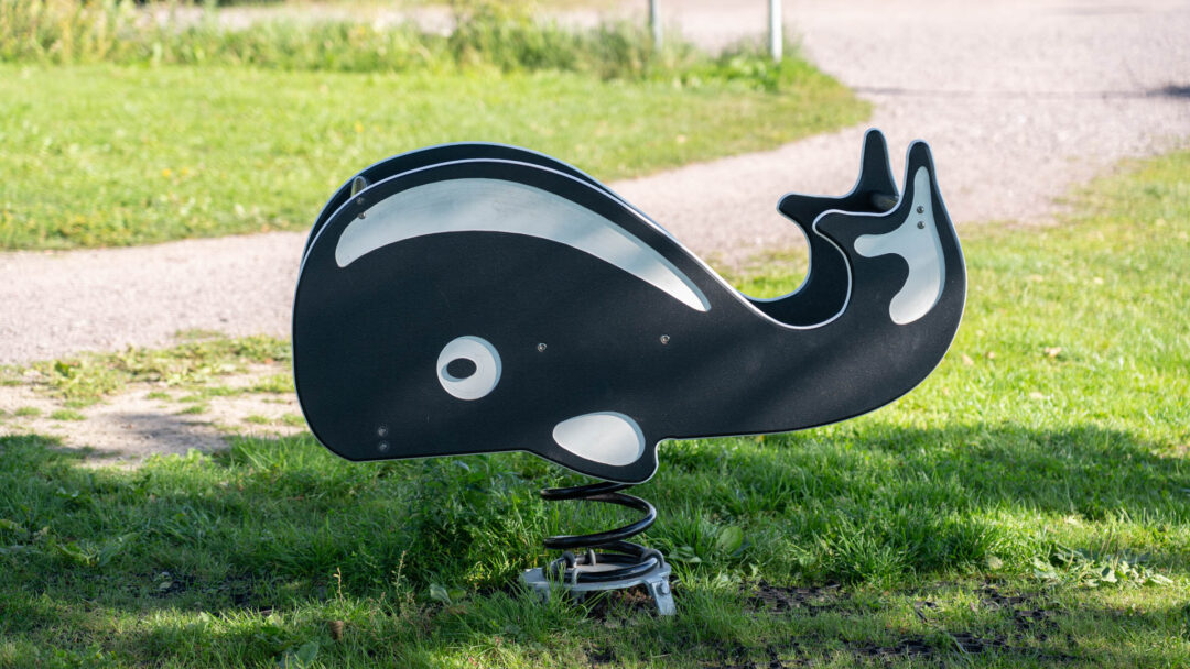 Hval fjærvippe lekeapparat Hval fjærvippe lekeapparat