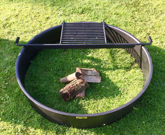 Bålsted diameter 122 cm med grillrist