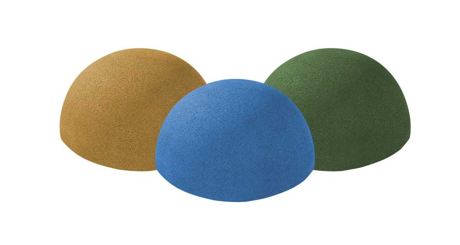 Halvball EPDM01 Halvball epdm for lekeplassen