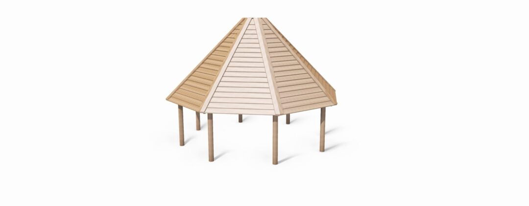 LE20070 8-kantet grillhytte Ø6 m 8-kantet grillhytte Ø6 m