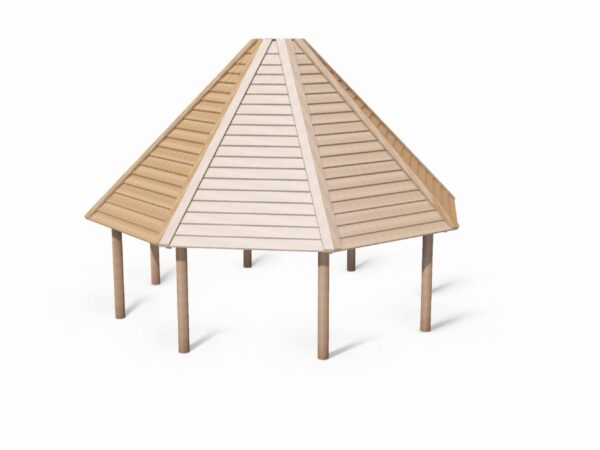 LE20070 8-kantet grillhytte Ø6 m 8-kantet grillhytte Ø6 m