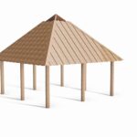 Grillhytte 4.5x4.5 med 8 ben