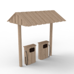 LE20092U 01 A Gasstation 2 Pumps Bensinstasjon med to tanker