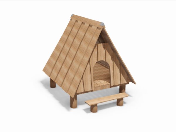 Knaphus lærk, på påler