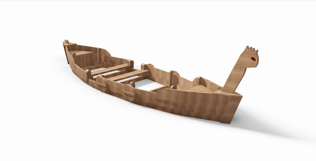 Vikingbåt i Robinia