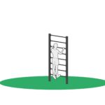 Tåhev startposisjon Tren tåhev i ribbevegg beregnet for utendørs trening