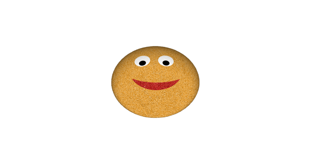 S01 001 Emoji Smiley emoji smiley gul i 3D