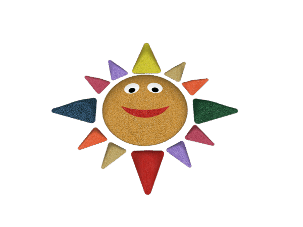 Sol i 13 deler 3D for lekeplassen