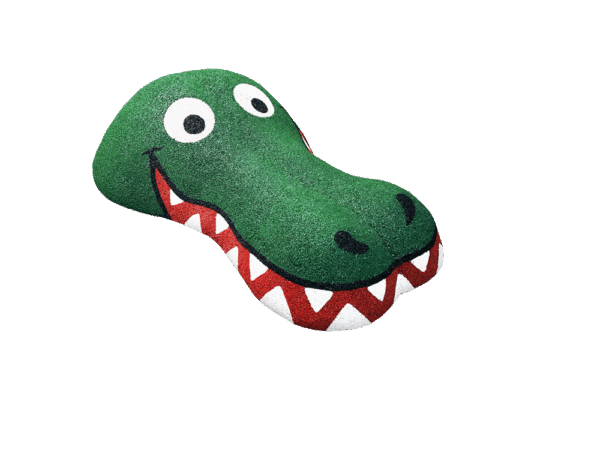 grønn krokodille hode 3D for lekeplassen