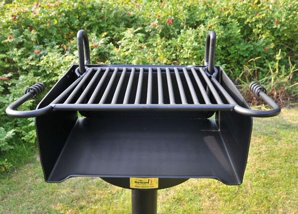 Grill 50 cm med trinnløs justerbar grillrist