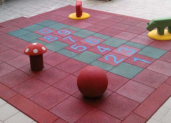 Tilbehør fallunderlag brostein, kantprofil og hjørneprofil