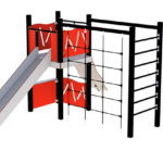 11 145 251 Lekeapparat Rød Lunde lekeapparat med lekeaktiviteter på ulik nivå