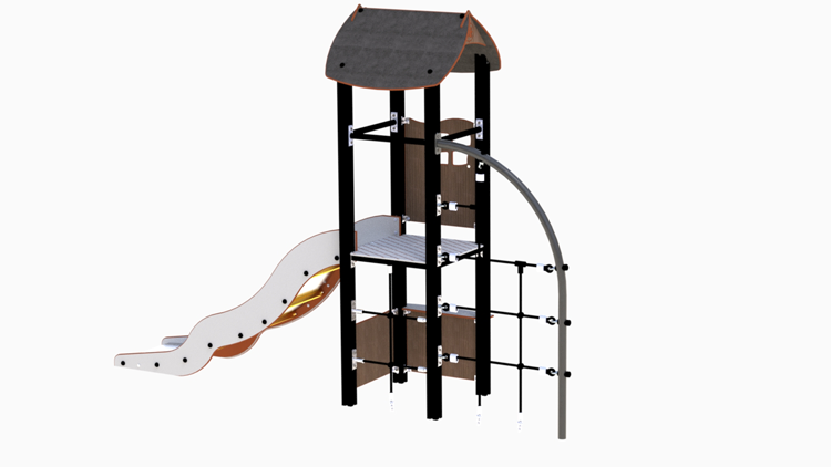 25 200 052 Trestruktur Karin Karin lekehus i trestruktur og med rutsjebane