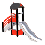 25 200 121 Lekeapparat Rød Grå Ida lekehus rød