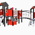 25 200 181 Rød Lekeseksjon Lisa lekestativ rød