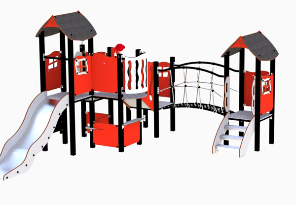 Lisa lekestativ rød