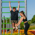 Ribbevegg grønn Trening i ribbevegg