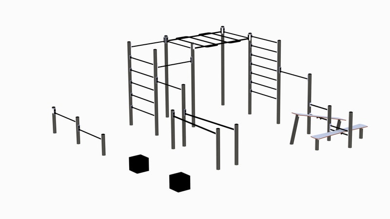 16 101 225 Workout Set 2 Med Kuber Treningspark