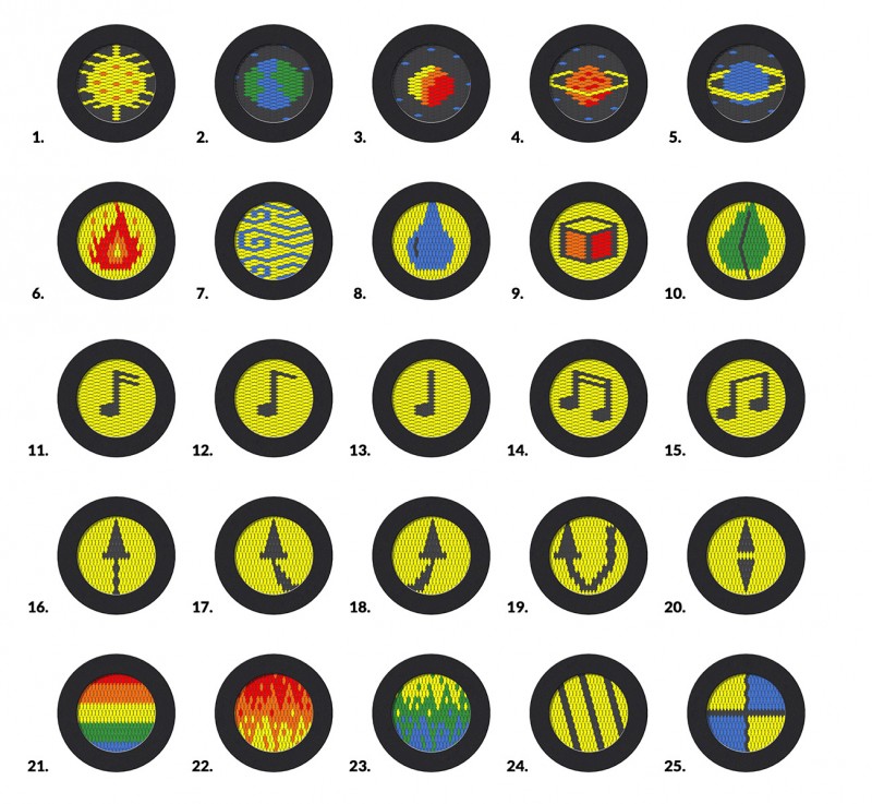 Motiv på hoppematte Motiv på hoppematte