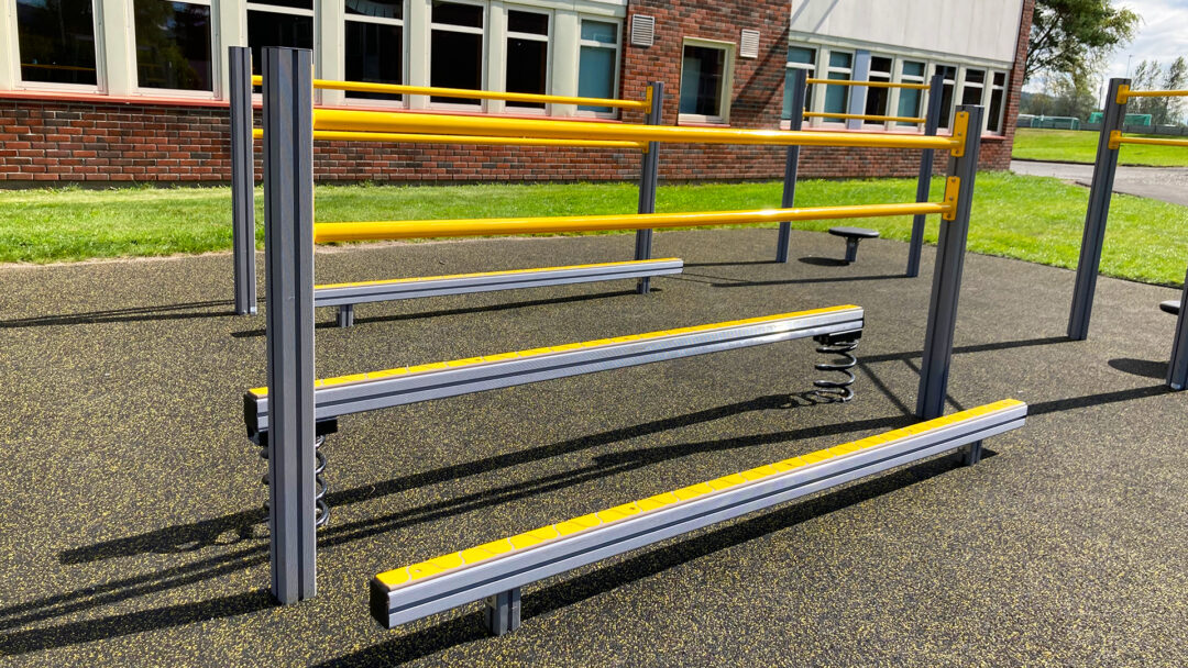 Dobbel balanse m/rekkverk