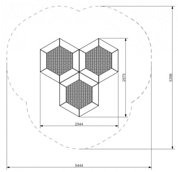 Trampoline Hexo 3B EPDM