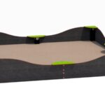 Sandkasse 2,5 x 2,5 buet