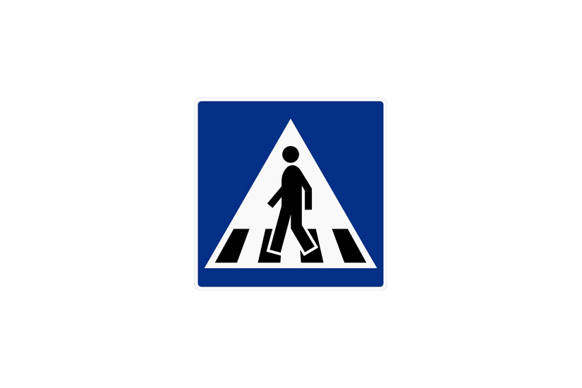 Trafikkskilt - gangfelt