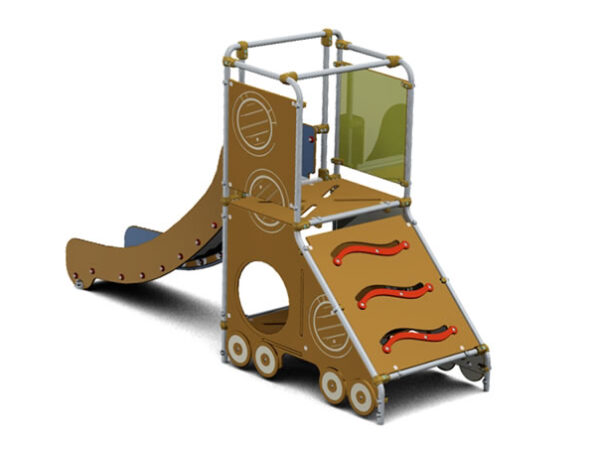 Togvogn med rutsjebane