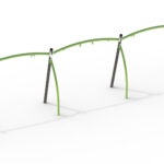 Buet stativ for to fuglereder & to seter