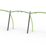 Buet stativ for to fuglereder & to seter