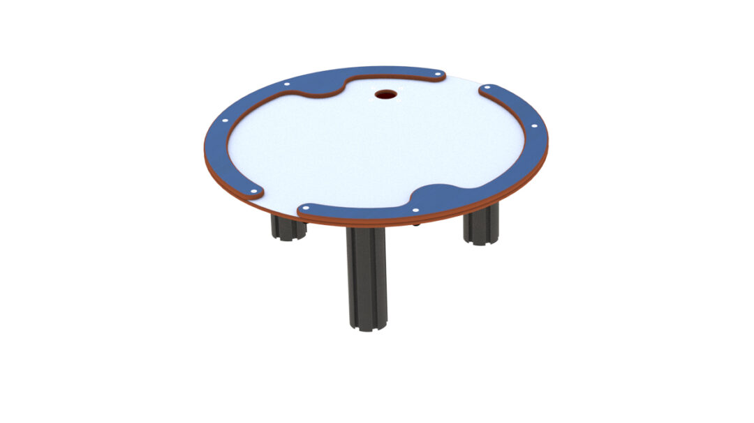 Vann og sandbord med rør