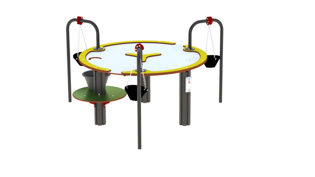 Vann og sandbord med tre kraner