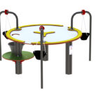 Vann og sandbord med tre kraner