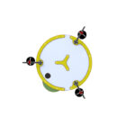 Vann og sandbord med tre kraner