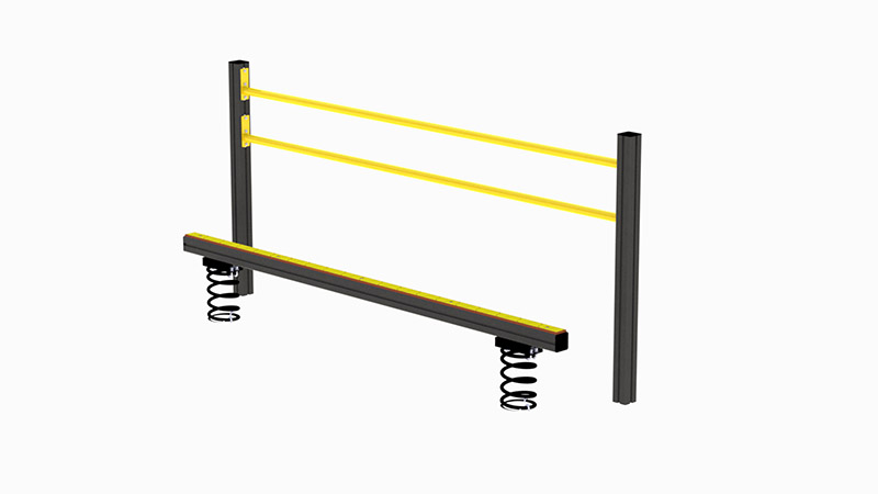 Bevegelig balansebom m/rekkverk