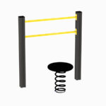 Balanseplate med fjær og støtte lav