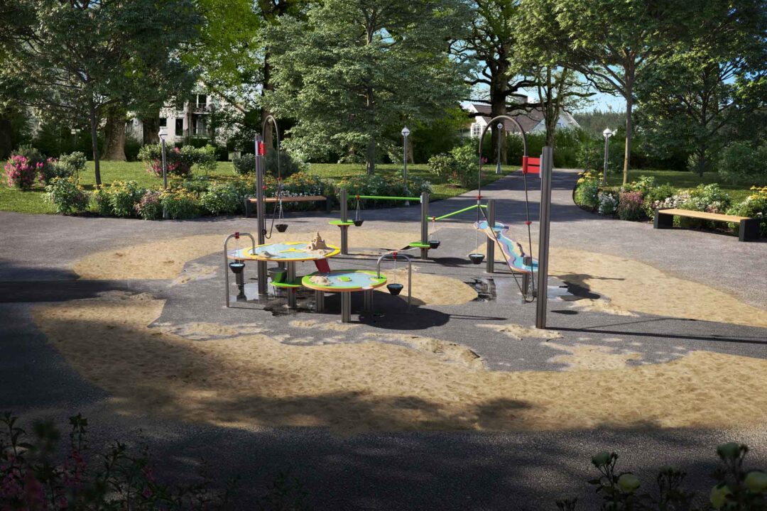 Sand og vannlek - barnehage Transportrør og bord