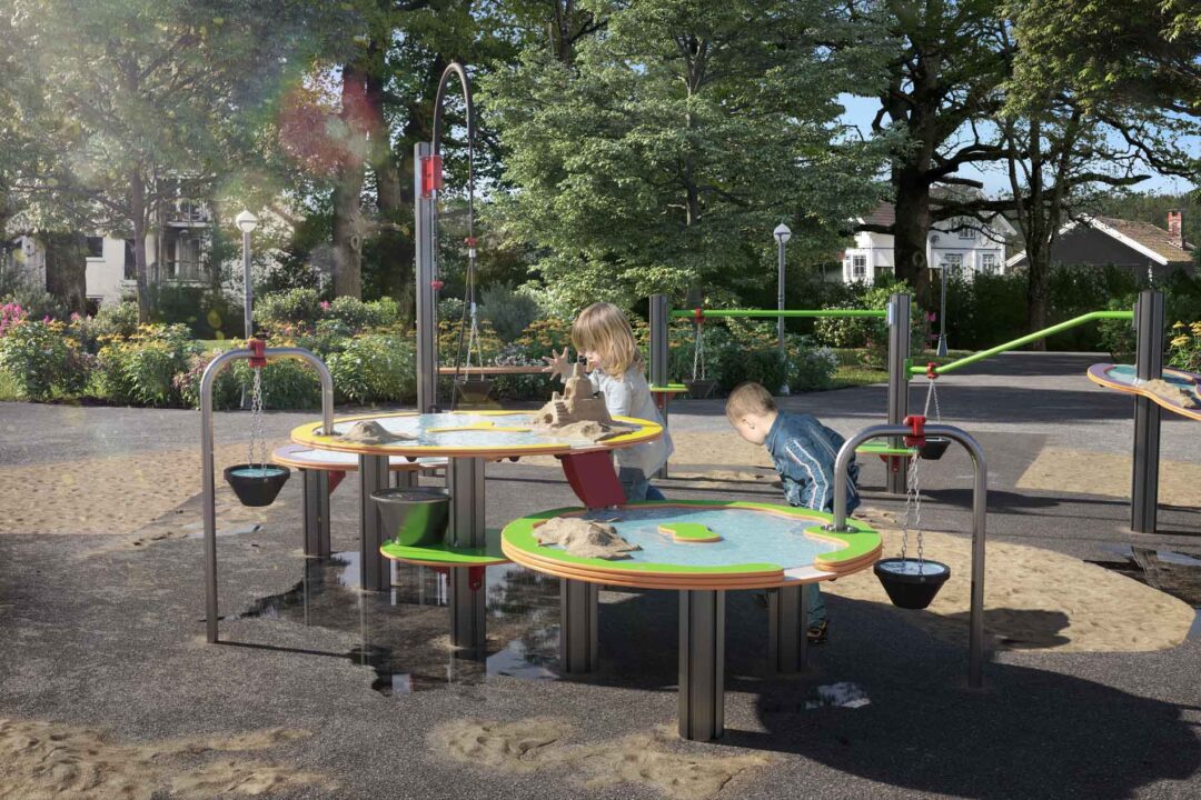 60-164-900 Vann og sandbord trippel med kraner