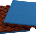 EPDM Blau 2 EPDM fallmatte