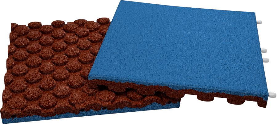 EPDM Blau 2 EPDM fallmatte