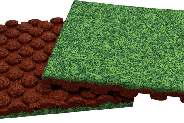 Fallmatte EPDM mulch grønn