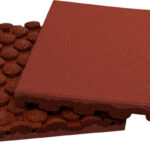 EPDM Rot 2 Fallmatte rød