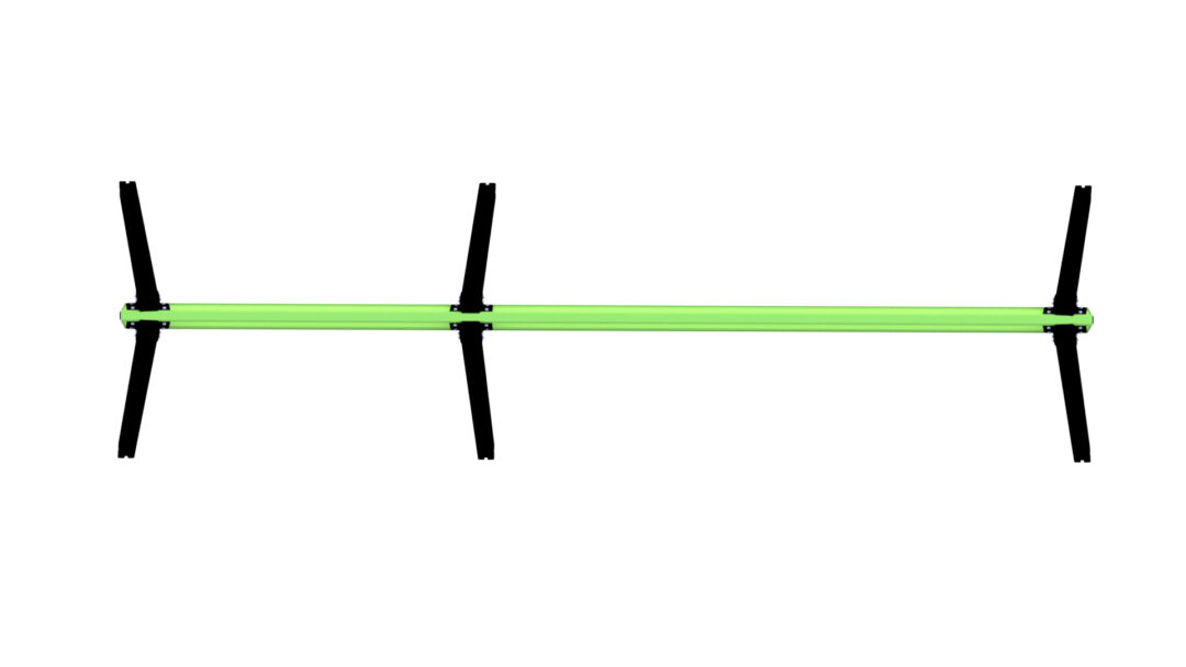 Huskestativ for tre seter